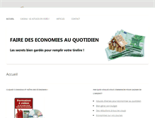 Tablet Screenshot of faire-des-economies-au-quotidien.com